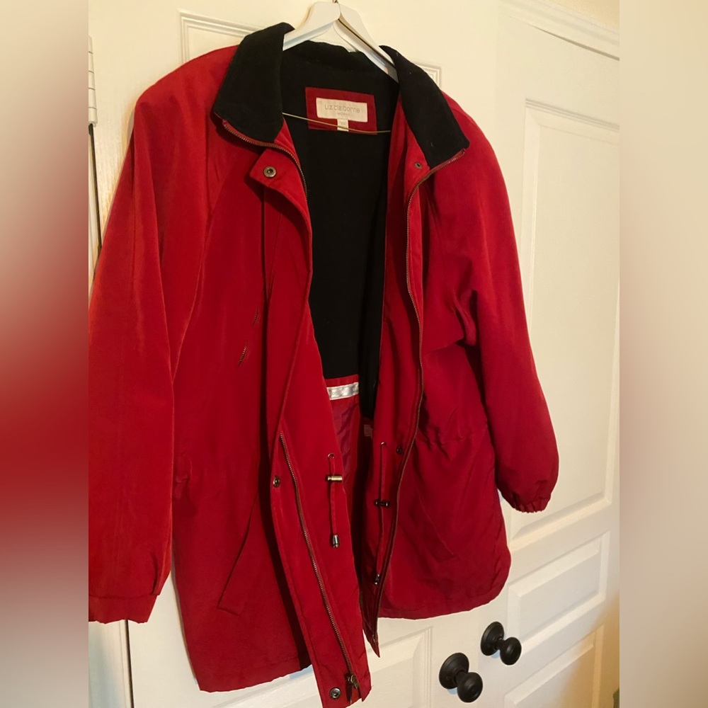 Liz Claiborne 2x winter coat red/burgundy
